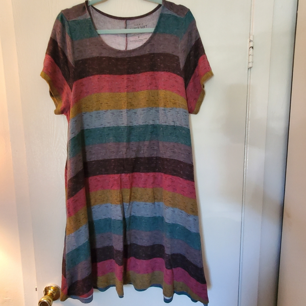 Torrid Super Soft Plush Dress in Multicolor